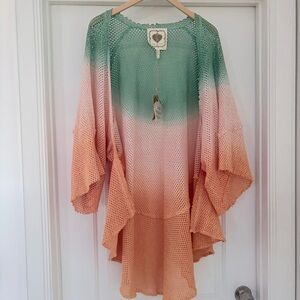 Z & L Ombre Crochet Swim Coverup (one size)